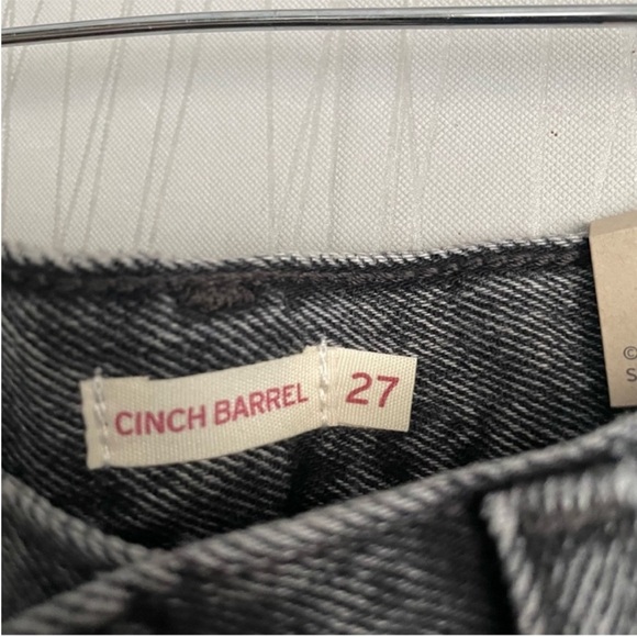 NWT Levi’s Cinch Barrel Jeans Black - Picture 7 of 15